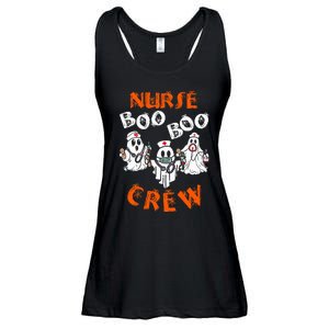 Boo Nurse Scrub Funny Ghost Halloween Costumes Ladies Essential Flowy Tank