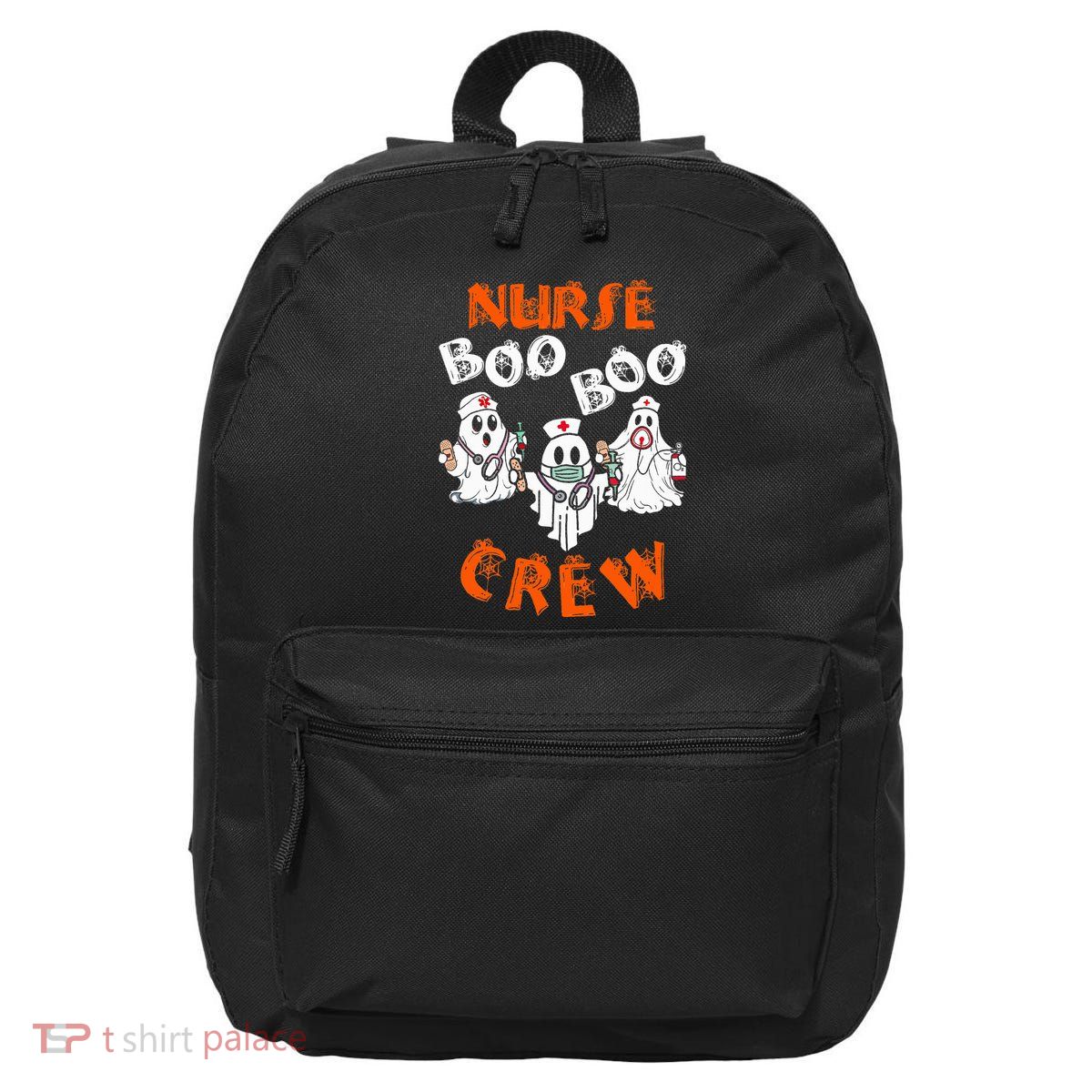 Boo Nurse Scrub Funny Ghost Halloween Costumes 16 in Basic Backpack