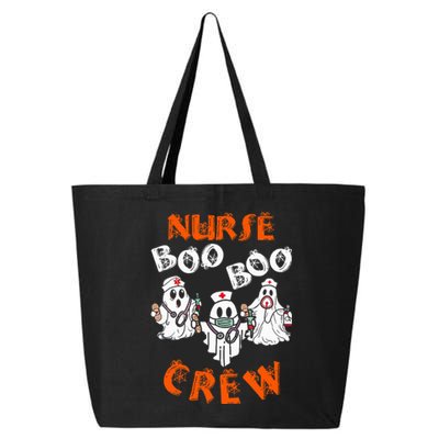 Boo Nurse Scrub Funny Ghost Halloween Costumes 25L Jumbo Tote