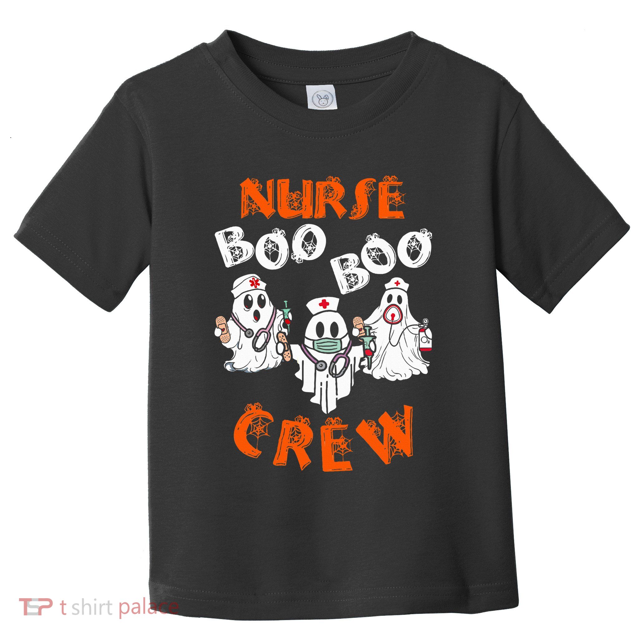 Boo Nurse Scrub Funny Ghost Halloween Costumes Toddler T-Shirt