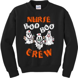 Boo Nurse Scrub Funny Ghost Halloween Costumes Kids Sweatshirt