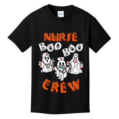 Boo Nurse Scrub Funny Ghost Halloween Costumes Kids T-Shirt