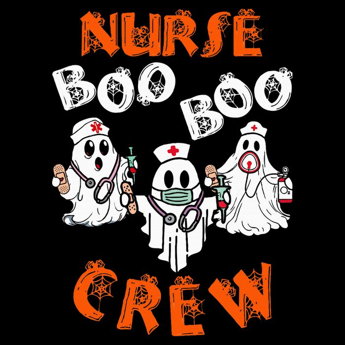 Boo Nurse Scrub Funny Ghost Halloween Costumes Sweatshirt