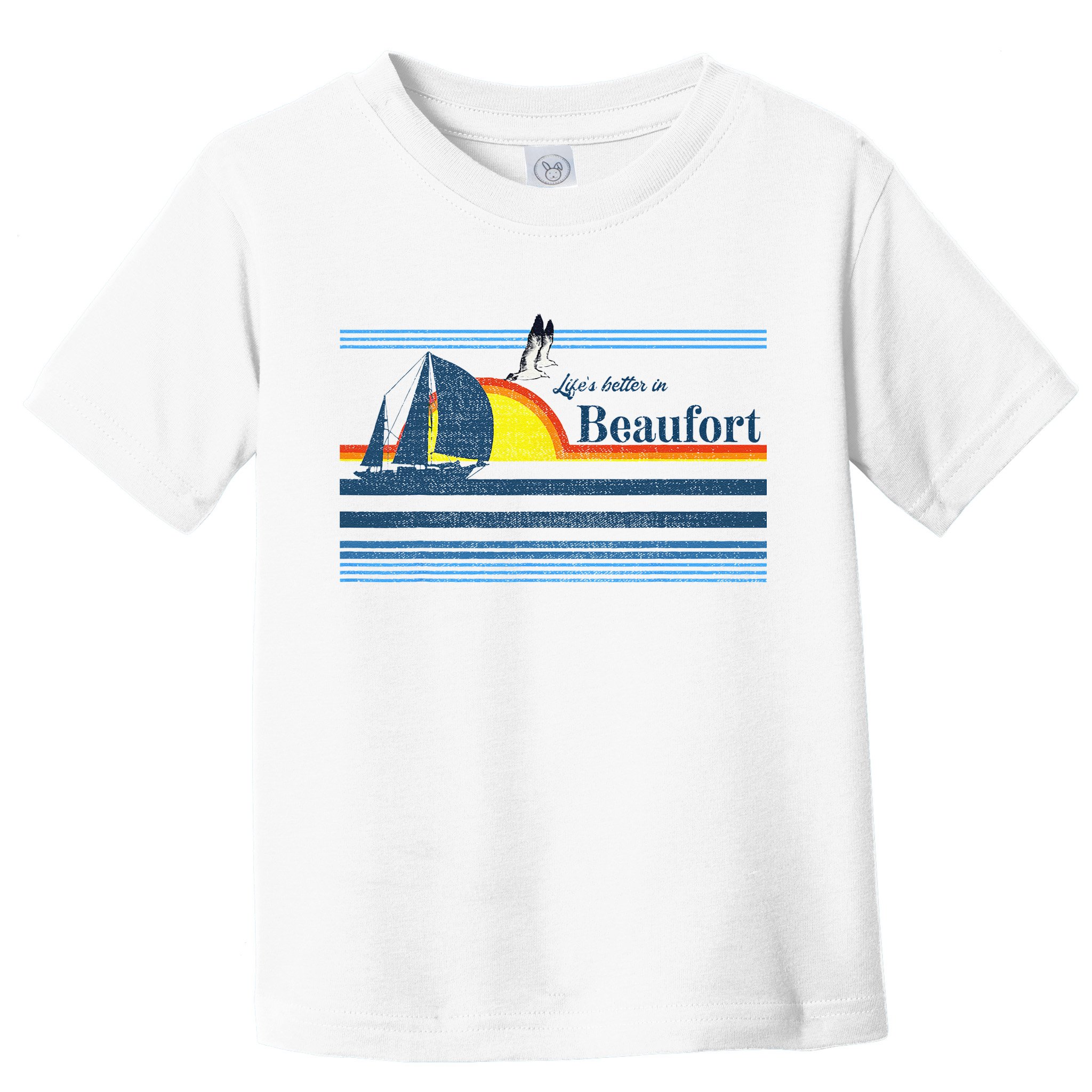 Beaufort North South Carolina NC SC Gift Beach Retro Vintage Toddler T-Shirt