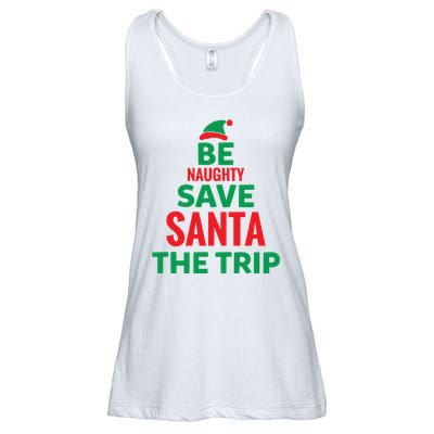 Be Naughty Save Santa The Trip Ladies Essential Flowy Tank