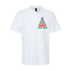 Be Naughty Save Santa The Trip Softstyle Adult Sport Polo