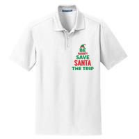 Be Naughty Save Santa The Trip Dry Zone Grid Polo