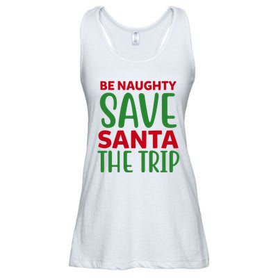 Be Naughty Save Santa The Trip Ladies Essential Flowy Tank
