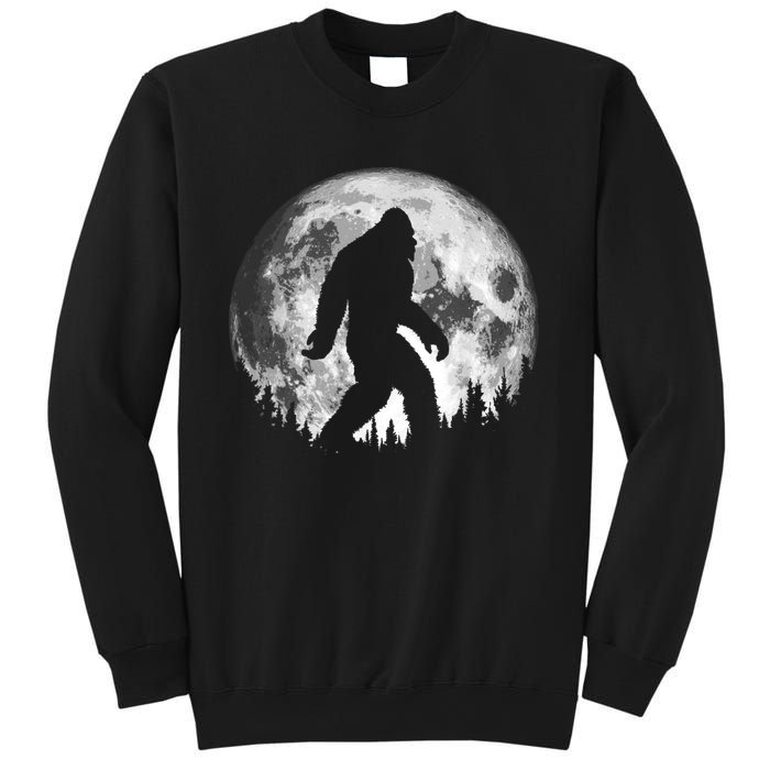 Bigfoot Night Stroll! Cool Full Moon & Trees Sasquatch Sweatshirt