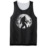 Bigfoot Night Stroll! Cool Full Moon & Trees Sasquatch Mesh Reversible Basketball Jersey Tank