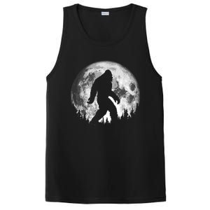 Bigfoot Night Stroll! Cool Full Moon & Trees Sasquatch PosiCharge Competitor Tank