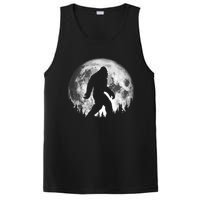 Bigfoot Night Stroll! Cool Full Moon & Trees Sasquatch PosiCharge Competitor Tank