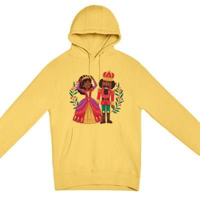 Black Nutcracker Sugar Plum Fairy Kwanzaa African Christmas Premium Pullover Hoodie