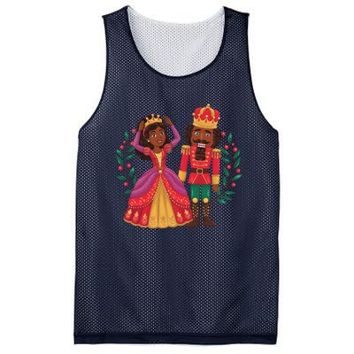 Black Nutcracker Sugar Plum Fairy Kwanzaa African Christmas Mesh Reversible Basketball Jersey Tank