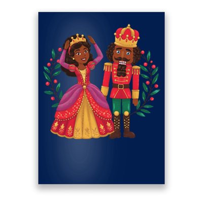 Black Nutcracker Sugar Plum Fairy Kwanzaa African Christmas Poster