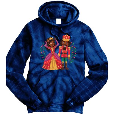 Black Nutcracker Sugar Plum Fairy Kwanzaa African Christmas Tie Dye Hoodie