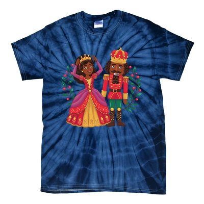 Black Nutcracker Sugar Plum Fairy Kwanzaa African Christmas Tie-Dye T-Shirt