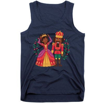 Black Nutcracker Sugar Plum Fairy Kwanzaa African Christmas Tank Top