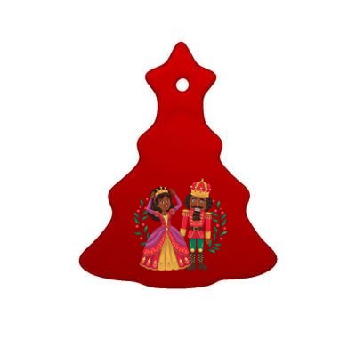 Black Nutcracker Sugar Plum Fairy Kwanzaa African Christmas Ceramic Tree Ornament