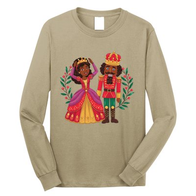 Black Nutcracker Sugar Plum Fairy Kwanzaa African Christmas Long Sleeve Shirt