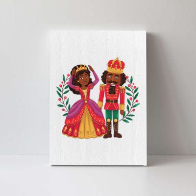 Black Nutcracker Sugar Plum Fairy Kwanzaa African Christmas Canvas