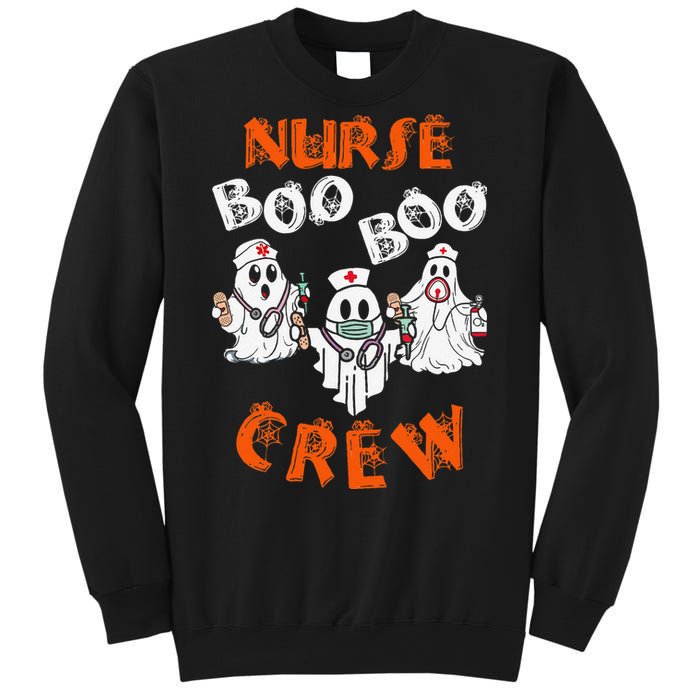 Boo Nurse Scrub Funny Ghost Halloween Sweatshirt