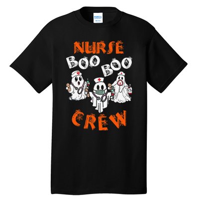 Boo Nurse Scrub Funny Ghost Halloween Tall T-Shirt