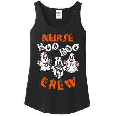 Boo Nurse Scrub Funny Ghost Halloween Ladies Essential Tank