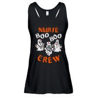 Boo Nurse Scrub Funny Ghost Halloween Ladies Essential Flowy Tank