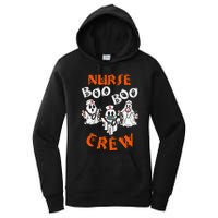 Boo Nurse Scrub Funny Ghost Halloween Women's Pullover Hoodie