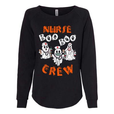 Boo Nurse Scrub Funny Ghost Halloween Womens California Wash Sweatshirt