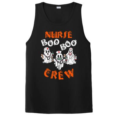 Boo Nurse Scrub Funny Ghost Halloween PosiCharge Competitor Tank