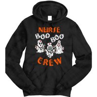 Boo Nurse Scrub Funny Ghost Halloween Tie Dye Hoodie