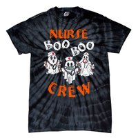 Boo Nurse Scrub Funny Ghost Halloween Tie-Dye T-Shirt