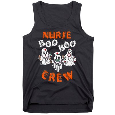 Boo Nurse Scrub Funny Ghost Halloween Tank Top