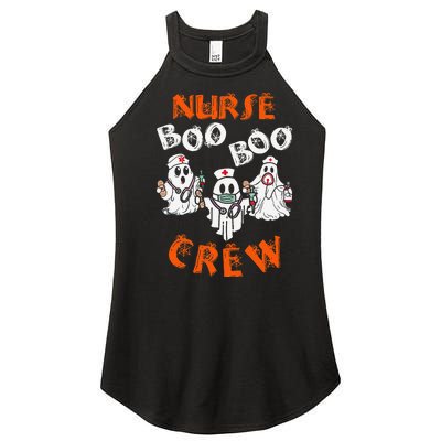 Boo Nurse Scrub Funny Ghost Halloween Women's Perfect Tri Rocker Tank