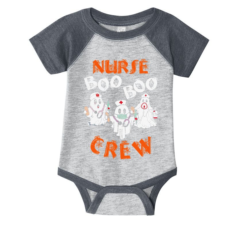 Boo Nurse Scrub Funny Ghost Halloween Infant Baby Jersey Bodysuit