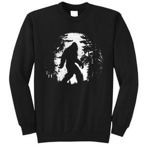 Bigfoot Night Stroll Cool Full Moon & Tree Tunnel Sasquatch Sweatshirt