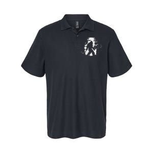 Bigfoot Night Stroll Cool Full Moon & Tree Tunnel Sasquatch Softstyle Adult Sport Polo