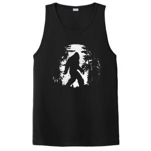 Bigfoot Night Stroll Cool Full Moon & Tree Tunnel Sasquatch PosiCharge Competitor Tank