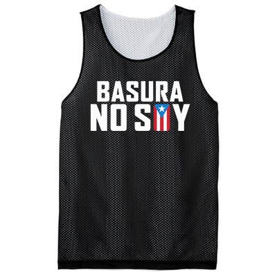 Basura No Soy Puerto Rico Flag IM Not Garbage Spanish 2024 Mesh Reversible Basketball Jersey Tank