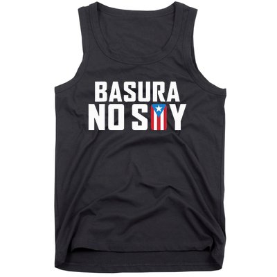 Basura No Soy Puerto Rico Flag IM Not Garbage Spanish 2024 Tank Top