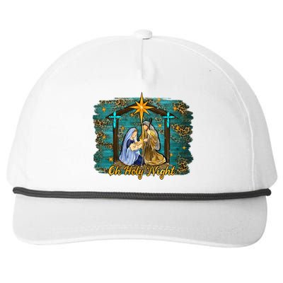 Beautiful Nativity Scene Jesus Christmas Graphic Gift Snapback Five-Panel Rope Hat