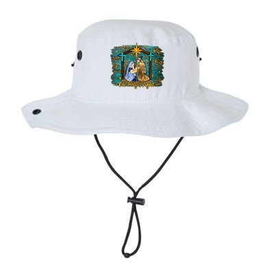 Beautiful Nativity Scene Jesus Christmas Graphic Gift Legacy Cool Fit Booney Bucket Hat