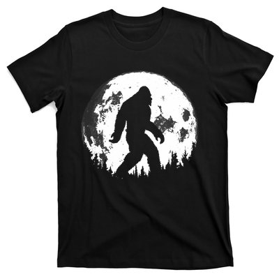 Bigfoot Night Stroll! Cool Full Moon Night & Trees Sasquatch T-Shirt