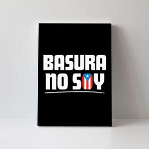 Basura No Soy Puerto Rico Flag Boricua Canvas