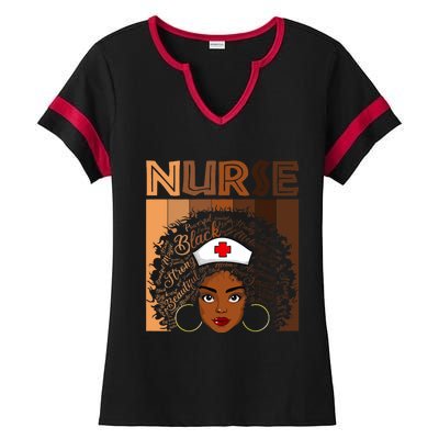 Black Nurse Shirts For Women Girl African Melanin Nursing Ladies Halftime Notch Neck Tee