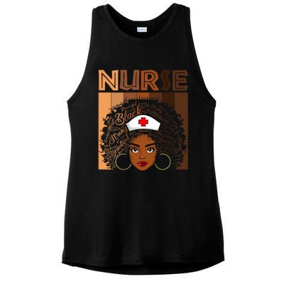 Black Nurse Shirts For Women Girl African Melanin Nursing Ladies PosiCharge Tri-Blend Wicking Tank