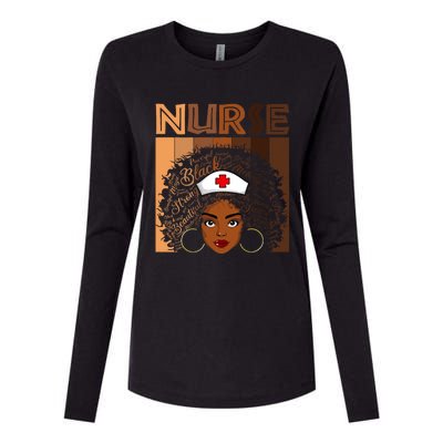 Black Nurse Shirts For Women Girl African Melanin Nursing Womens Cotton Relaxed Long Sleeve T-Shirt