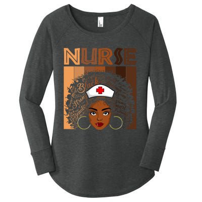 Black Nurse Shirts For Women Girl African Melanin Nursing Women's Perfect Tri Tunic Long Sleeve Shirt